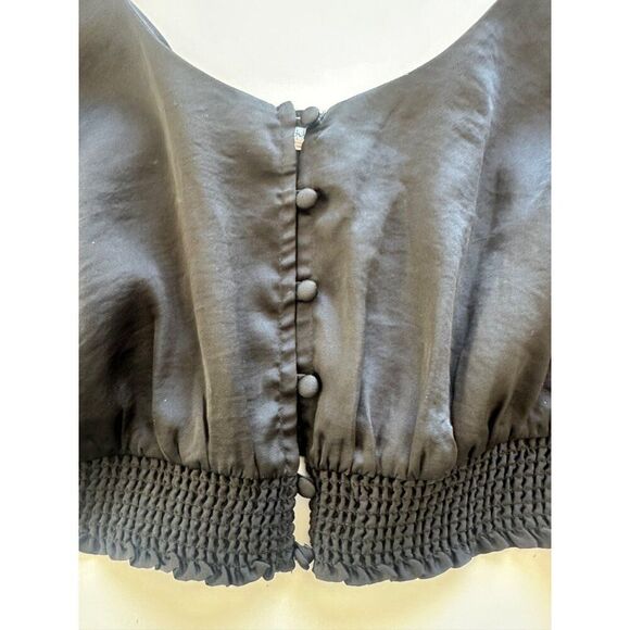 Free People You Honey Brami in Black Small Cropped Boho Festival - Picture 3 of 7